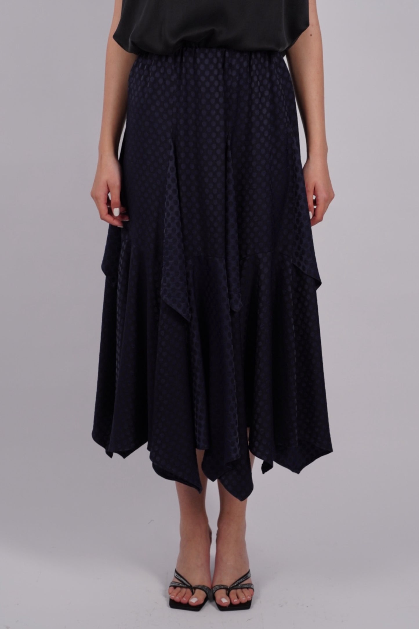 Mara - Polka Dot Viscose Skirt
