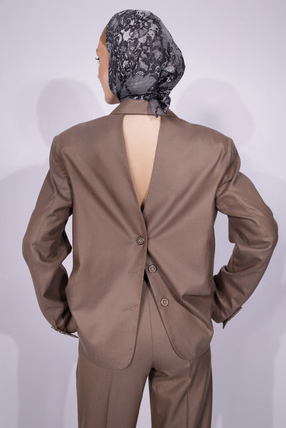 Mirage - Pantaloni Beige din Cașmir
