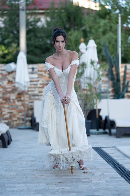 Rochie Danielle - Ivory din matase naturala ⁠ ⁠