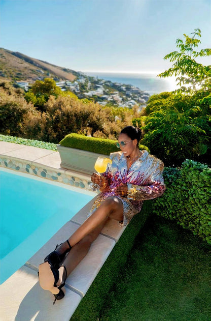 Sacou cocktail paiete 