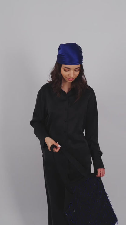 Crista - Tote Bag din mǎtase și franjuri